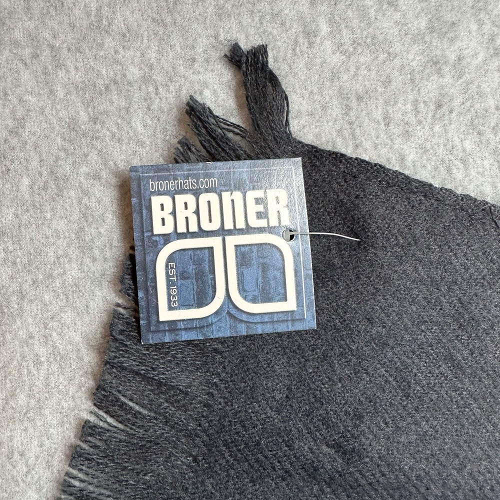 Broner Navy Blue Scarf Acrylic New 52"x12" - Picture 2 of 5